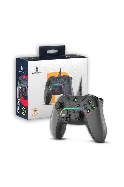 Enarxis Dynamic Media Spartan Gear Pelekys Controller cu fir pentru PC și Pla...