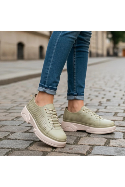 OEM Leather Shoes 24100 Green