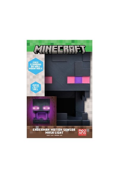 Paladone Products Paladone LunaGlo: Mască Enderman Minecraft cu senzor de miș...