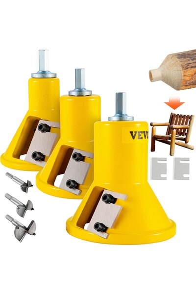 VEVOR Freză de tenon, Diametru: 25,4 mm și 38,1 mm și 25,4 mm și 38 și 50,8 m...