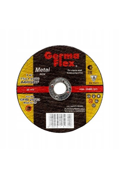 WISDOM Disc de tăiere pentru oțel inoxidabil și oțel, mini, 75x1 mm/10 mm, Ge...
