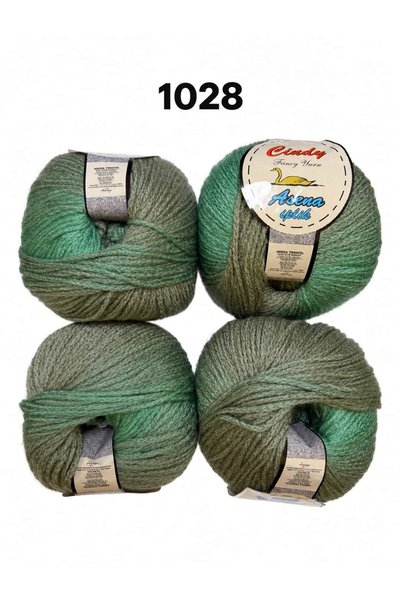 Cindy Asena Kramer Hand-Knitting Yarn, 4-Pack (4 × 100 g)