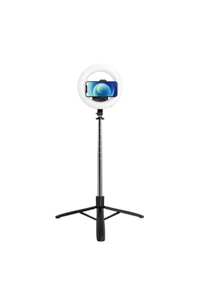 FONIX Ράβδος για selfie, λειτουργία τρίποδα, φωτισμός LED, τηλεσκοπική, ρυθμι...