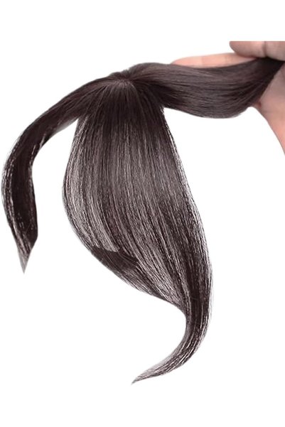 ALMEKAQUZ Lace Base Thin Light Replaceable Hair Topper,Natural Bangs Toppers ...
