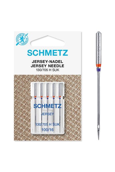 SCHMETZ Set 5 ace jersey Schmetz, finete ac 100, pentru masina de cusut, sist...