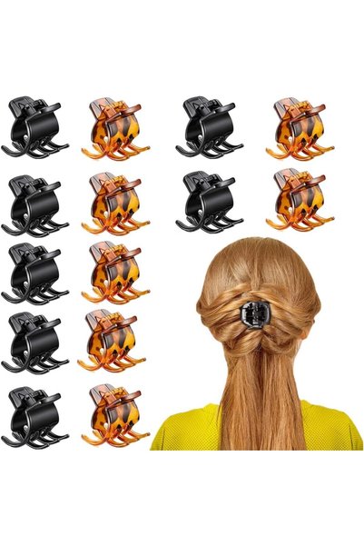 SYOSI 24 PCS Hair Claw Clips Medium Size 1.3 Inch Hair Jaw Clip Claw Clip Gri...