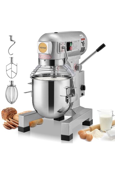 VEVOR Mixer comercial, Putere: 1100 W, Capacitate: 18,7 L, Dimensiuni produs:...