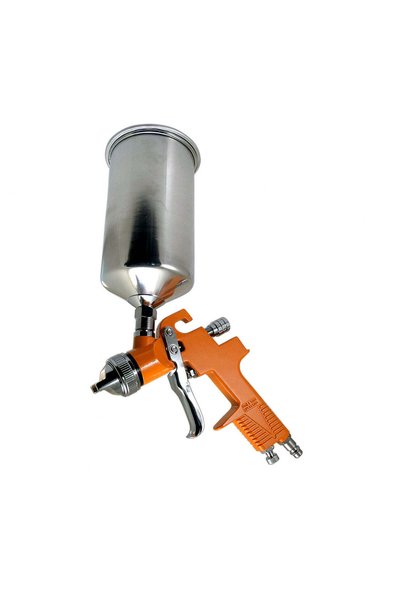 WISDOM Pistol de vopsit cu aer comprimat, vas superior, metalic, 1000 ml, 1.4...