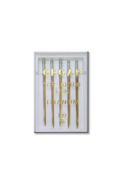 ORGAN NEEDLES Set 5 ace pentru quilting, matlasare, broderie Organ Top Stitch...