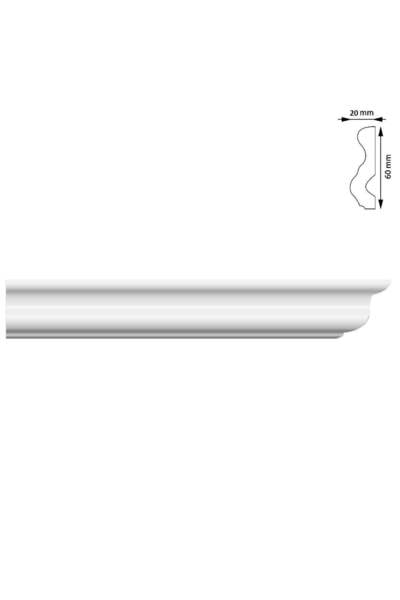 WISDOM Bagheta linii, 60x20 mm, 2 m