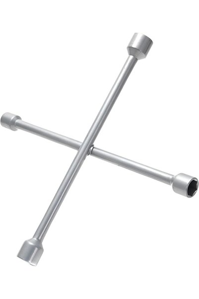 Pro7 Cross Wrench -17-19-21-23mm- Heavy-Duty Anti-Corrosion Four-Way Lug Wren...