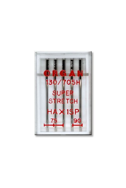 ORGAN NEEDLES Set 5 ace pentru materiale elastice Organ Super Stretch, pentru...