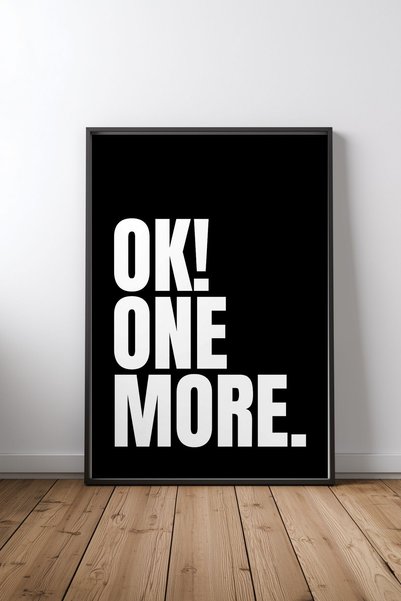 KEYFHOME OK! Još jedan poster sa crnim okvirom od MDF-a, dekor za zidove dnev...