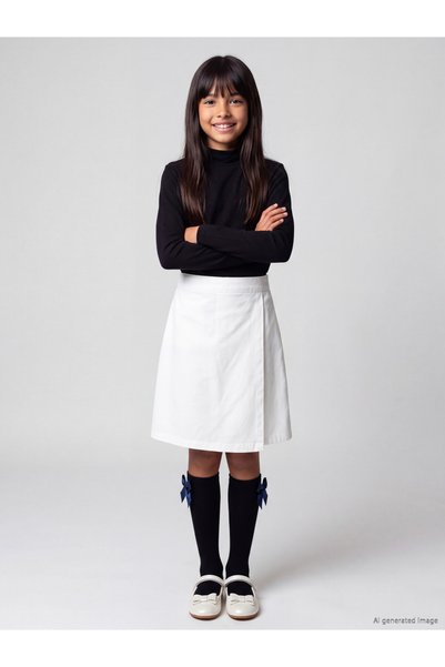 LC Waikiki Trendy Picks from Kübra Butik: Girls' Skort with Waist Tie