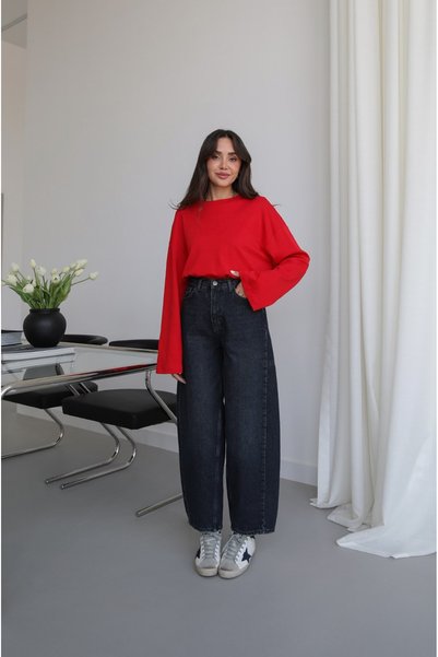 Havoş Charcoal Grey Venus Mom Jeans