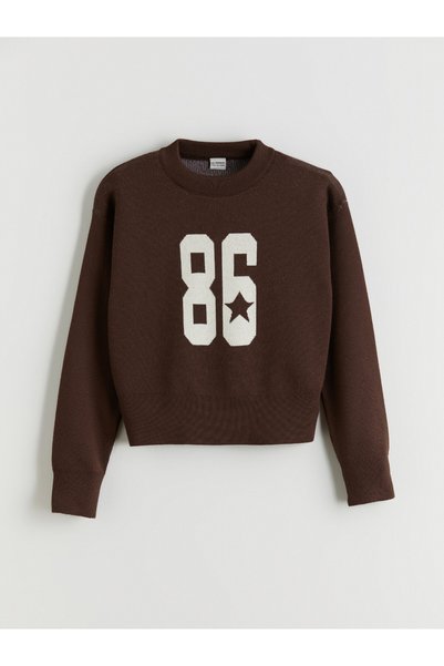 LC Waikiki Trendy Picks from Kübra Butik: Girls' Knit Sweater with a Round Ne...