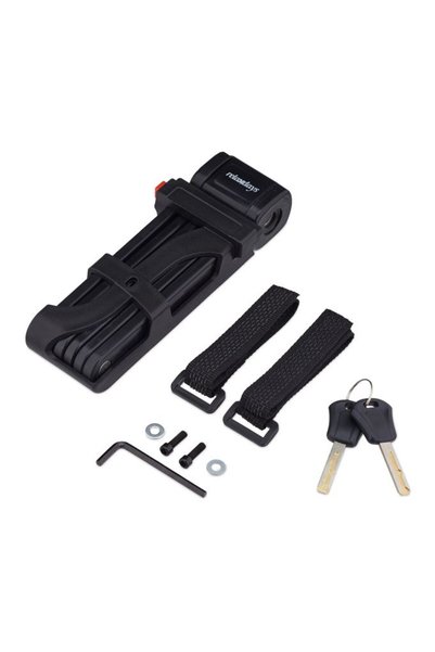 Relaxdays Bicycle Folding Lock with Bracket