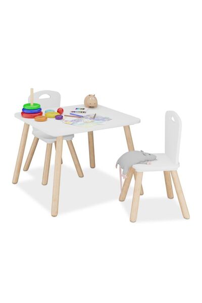 Relaxdays Set de scaune pentru copii, format din 3 piese