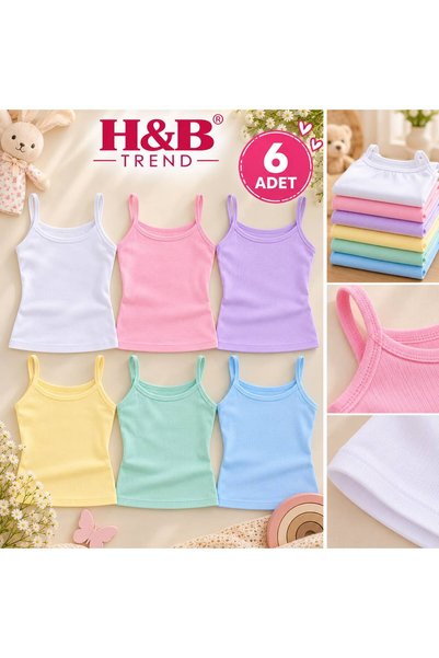HB TREND Girls' Cotton Corded Fabric Tank Top with Drawstrings and String Str...