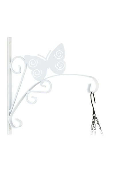 Relaxdays Hanging Basket Bracket with Butterfly