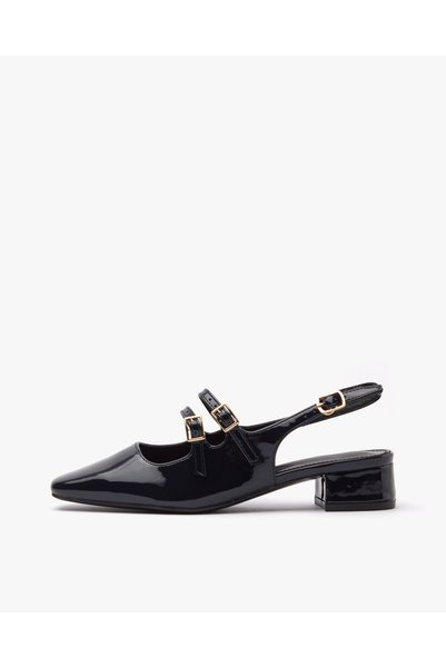 CLARIOS Women's Low-Heeled Shiny Shoes