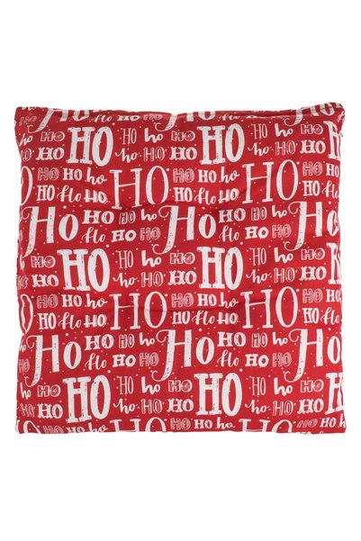 CATIANO Perna Scaun Decorativa de Craciun Rosie "HO HO HO" 40x40cm