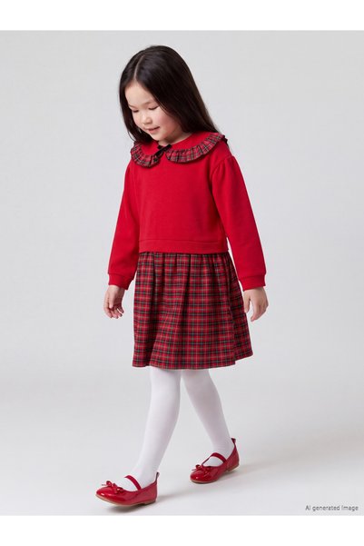 LC Waikiki Trendy Picks from Kübra Butik: Baby Ruffle-Peter Pan Collar Checke...