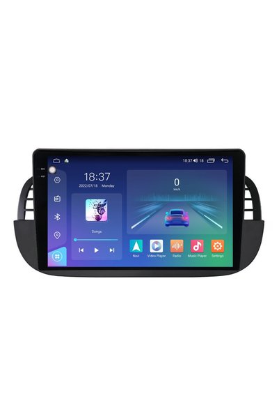 SMARTNAVI Navigatie dedicata Android Fiat 500 2007-2015, negru, 4GB RAM, Andr...
