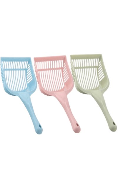 None Cat Litter Scoop with Sifting Holes - Pink