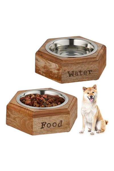 Relaxdays Dog Bowls for Food and Water