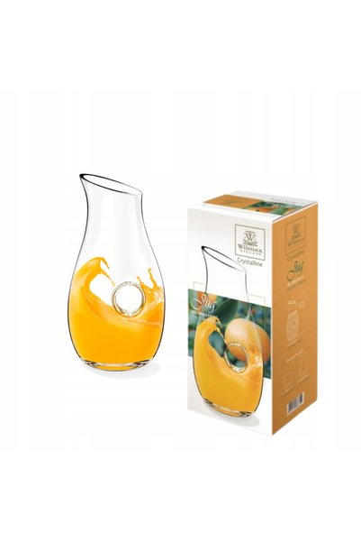 Wilmax Carafa apa, sticla termorezistenta, transparenta, Crystalline, 750 ml,...