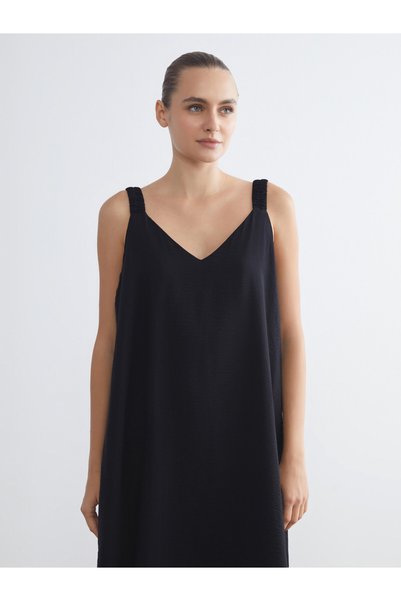 LC Waikiki Trendy Picks from Kübra Butik: V-Neck Strapless A-Line Dress made ...