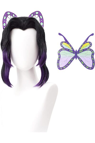 GENERAL Wiggy Mermaid SL Anime Wig for Kochou Shinobu Cosplay Costume DS Char...