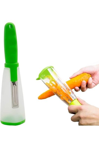 Generic Fruit and Vegetable Peeler with Holder | Multi-functional Potato Oran...