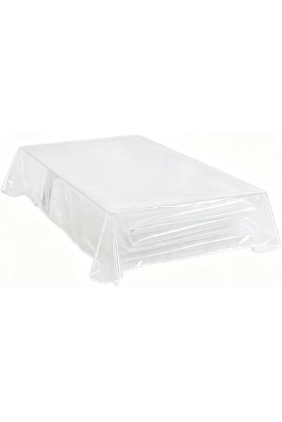Generic Clear Plastic Tablecloth, for Rectangle Dining Table, Table Coth Wate...