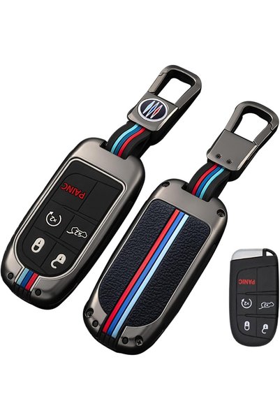 Generic Metal Key Fob Cover, Zinc Alloy & Silicone Full Protection Case,Compa...