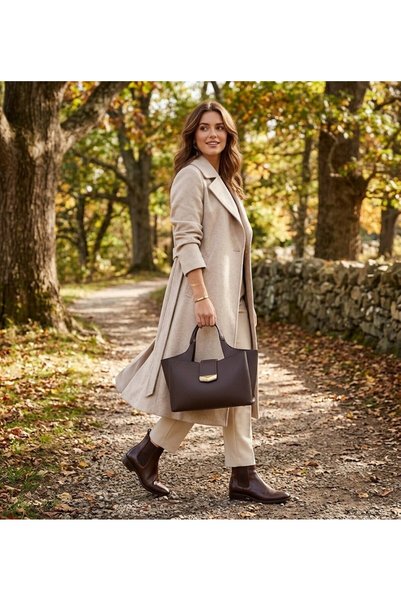 sistem SHN02 Women's Everyday Clutch Bag—Brown