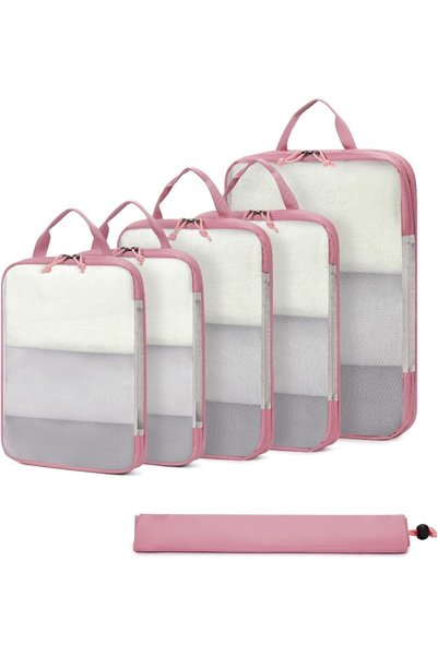 Generic 6 Piece Compression Packing Cubes, Tear Resistant Suitcase Organiser,...