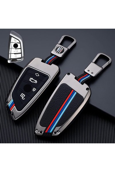 Generic Mizznee Matte Cover Case for BMW with Key Chain, Zinc Alloy and Silic...