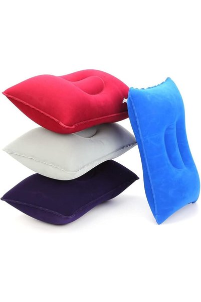Generic Inflatable Travel Pillow, 4 Colors Ultralight Compact Air Pillow Floc...