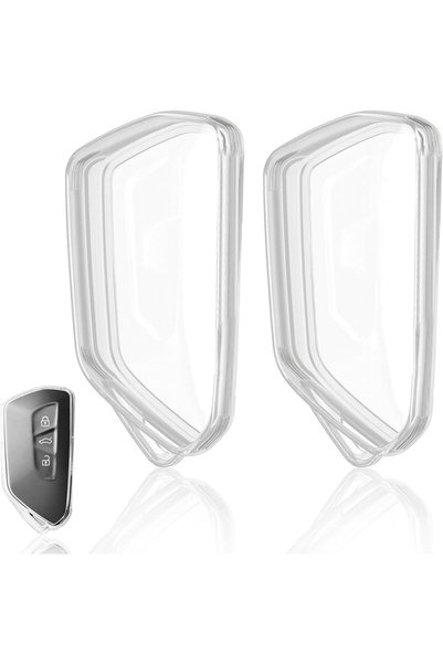 Generic for VW Golf 8 Key Cover, Key Case for 3 Button Remote, Compatible wit...