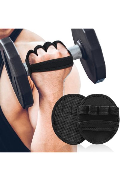 Generic Workout Gloves for Gym, Grip Power Pads Anti-Slip Fitness Gloves with...