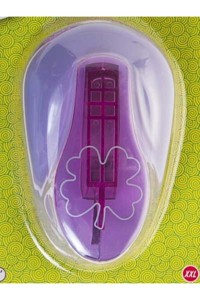 sfs elektrik Eva Hole Punch and Clover-Shaped Paper Cutter, 3" XXL Size