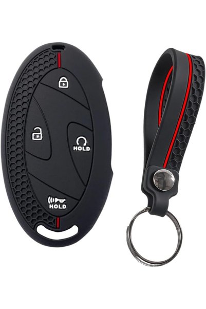 Generic Silicone Key Fob Cover Compatible with Hyundai key Accent 7 -Button R...