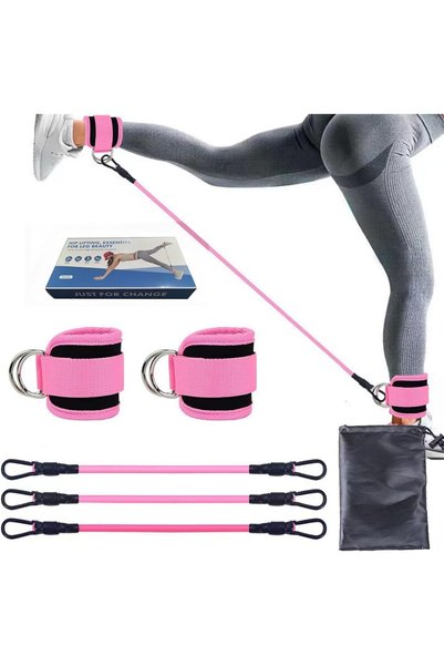 Generic Lindoro-XH 3-Pack Ankle Resistance Bands, 10/20/30 lbs, Adjustable, B...