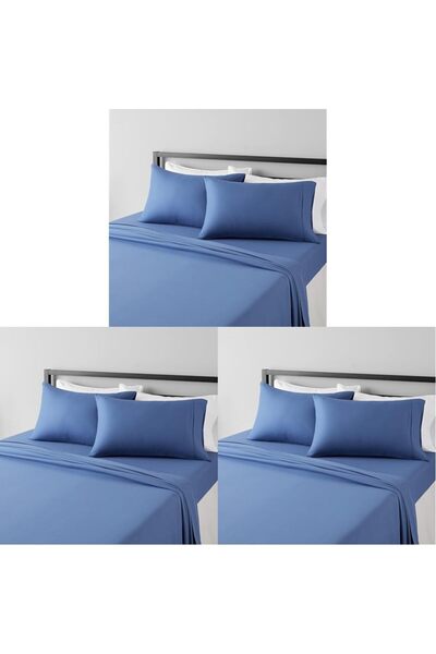 Generic Lightweight Super Soft Easy Care Microfiber 4-Piece Bed Sheet Set wit...