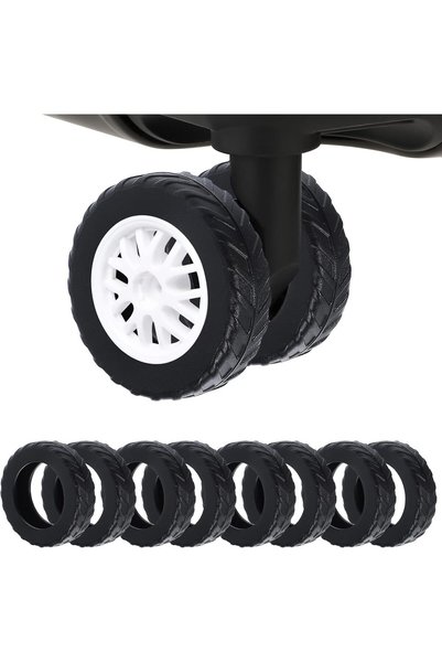 Generic Premium Luggage Wheel Covers Silicone Protector for Suitcase Spinner ...