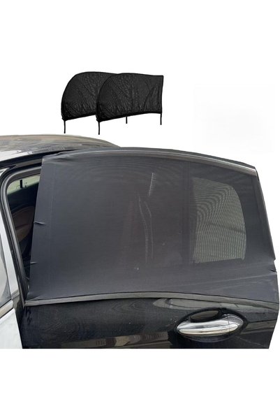 Generic 2 Pack,Premium Car Window Sun Shade, Black Mesh, 50x60cm Stretchable ...