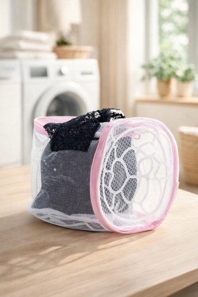 Comerivo Sac din plasă pentru spălat sutiene la mașină, 16x17 cm, protejează ...