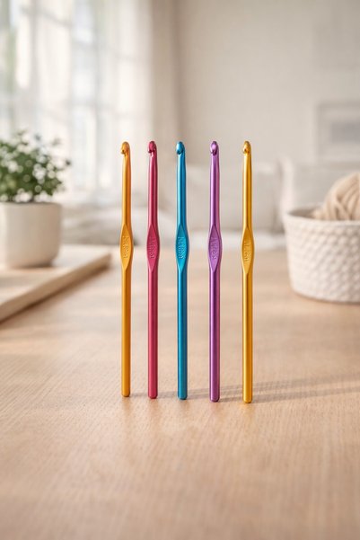 Comerivo Crosete metalice multicolore 5 bucati, 3.0-5.5mm, 15cm